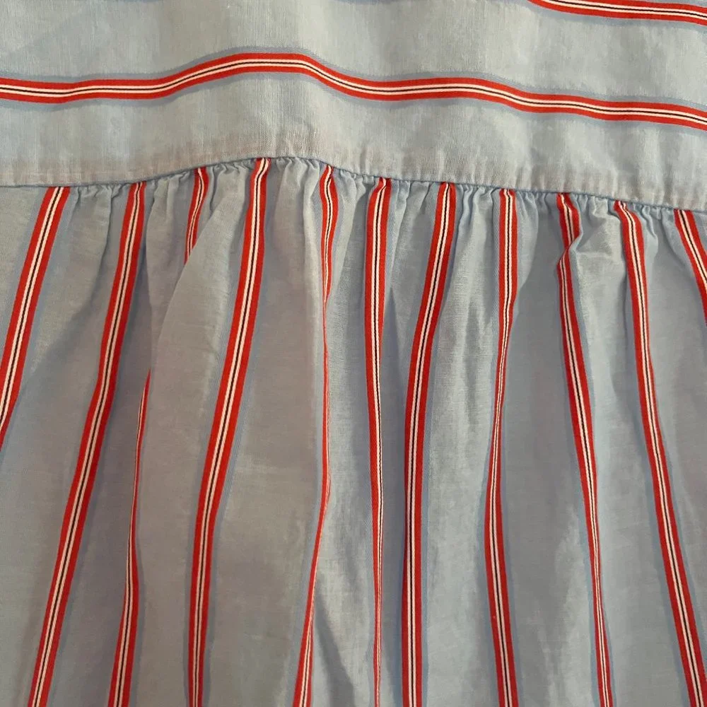 Madewell Striped Button Down Short Sleeve Shirt - XS - Picture 5 of 9